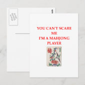 MAHJONG.png Postkarte (Vorne/Hinten)
