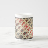 Mahjong Porzellantasse (Vorderseite)