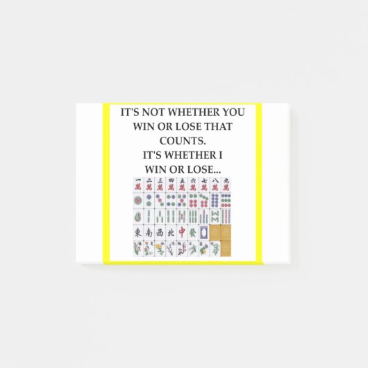 Mahjong Post-it Klebezettel (Vorderseite)