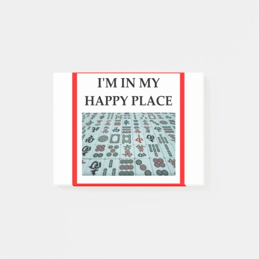 Mahjong Post-it Klebezettel (Vorderseite)