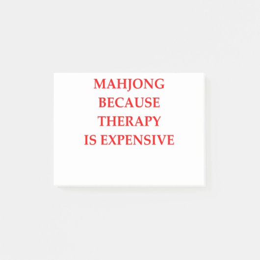 MAHJONG POST-IT KLEBEZETTEL (Vorderseite)