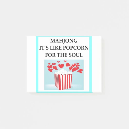MAHJONG POST-IT KLEBEZETTEL (Vorderseite)
