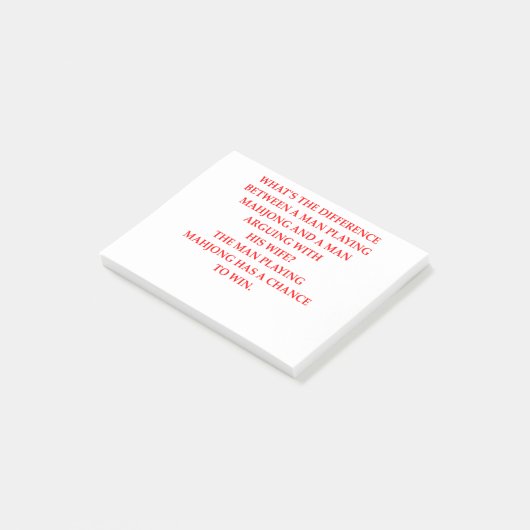 MAHJONG POST-IT KLEBEZETTEL (angewinkelt)