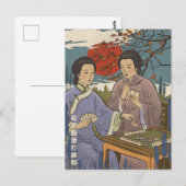 Mahjong Postkarte (Vorne/Hinten)