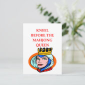 Mahjong Postkarte (Stehend Vorderseite)
