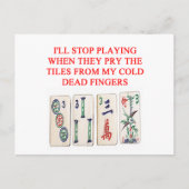 Mahjong Postkarte (Vorderseite)