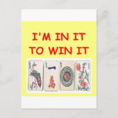 Mahjong Postkarte (Vorderseite)