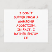 MAHJONG POSTKARTE (Vorderseite)