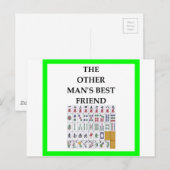 Mahjong Postkarte (Vorne/Hinten)