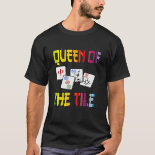 Mahjong Queen Fun Chinesisches jüdisches Spiel Dot T-Shirt
