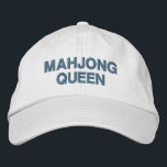 Mahjong Queen Funny Zitat Custom Bestickte Baseballkappe<br><div class="desc">Mit dieser bestickten Mütze "Mahjong Queen" lassen Sie Ihren Mahjong Stolz stilvoll ausleben! Dieser verstellbare Hut eignet sich ideal für Mahjong-Liebhaber und Spielbegeisterte. Er verleiht Ihrem Kleiderschrank eine spielerische Touch und behalte Ihnen cool und komfortabel. Egal, ob Sie in Ihrem lokalen Mahjong Club spielen oder einfach nur das Liebe des...</div>