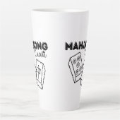 Mahjong Queen Latte Tasse (Vorderseite)