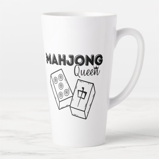 Mahjong Queen Latte Tasse (Rechts)