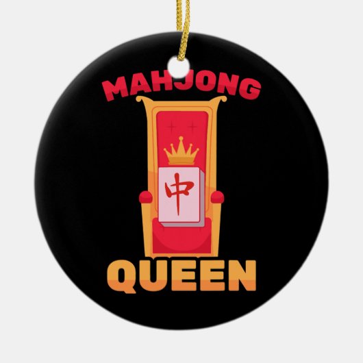 Mahjong Queen of Tiles Mah Jong Family Game Keramik Ornament (Vorne)
