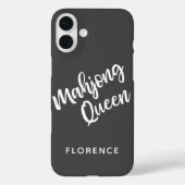 Mahjong Queen Personalisiert Case-Mate iPhone Hülle (Rückseite)