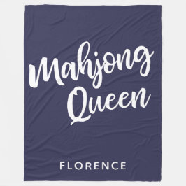 Mahjong Queen Personalisiert Fleecedecke
