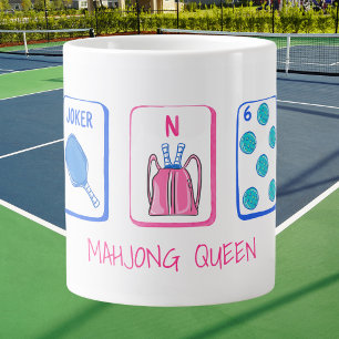 Mahjong Queen Pickleball Mahjong Paddle Pickleball Jumbo-Tasse