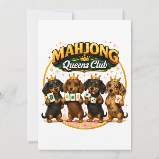 Mahjong Queens Club Niedliche Dachshunde Ankündigung