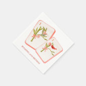 Mahjong Red Tile Napkins für Mahjong Party Deco Serviette (Ecke)
