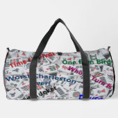 Mahjong-Reißverschluss-Tasche groß Duffle Bag (Rückseite)