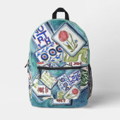 Mahjong-Rucksack Bedruckter Rucksack (Vorderseite)