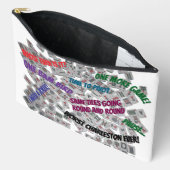 Mahjong Sayings Tiles Pouch Bag Zubehörtasche (Offen)