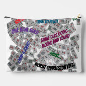 Mahjong Sayings Tiles Pouch Bag Zubehörtasche (Rückseite)