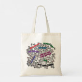 Mahjong Sayings Tote Bag Tragetasche (Rückseite)