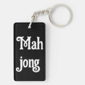 Mahjong-Schlüsselanhänger mit Drachensymbolen Schlüsselanhänger (Rückseite)