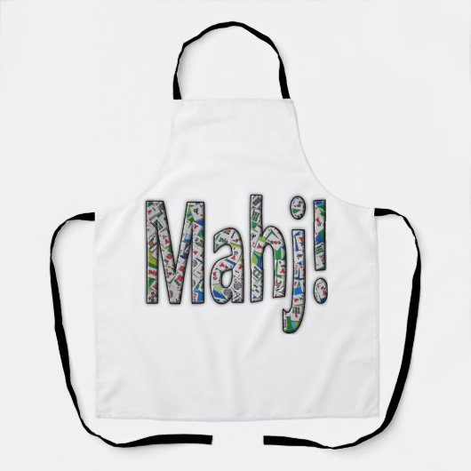 Mahjong-Schürze - Mahj! Schürze (Vorderseite)