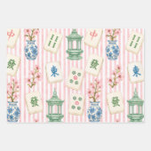 Mahjong Seersucker Geschenkpapier Set (Vorderseite 3)