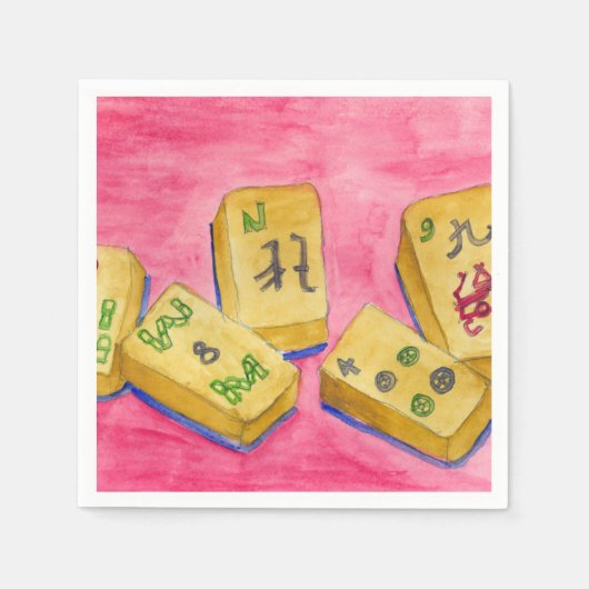 Mahjong Serviette (Vorderseite)