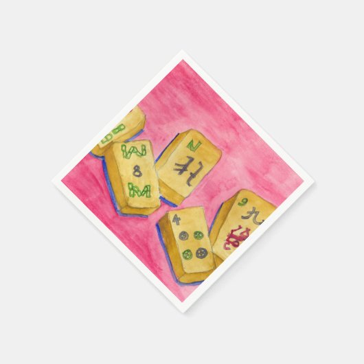 Mahjong Serviette (Ecke)