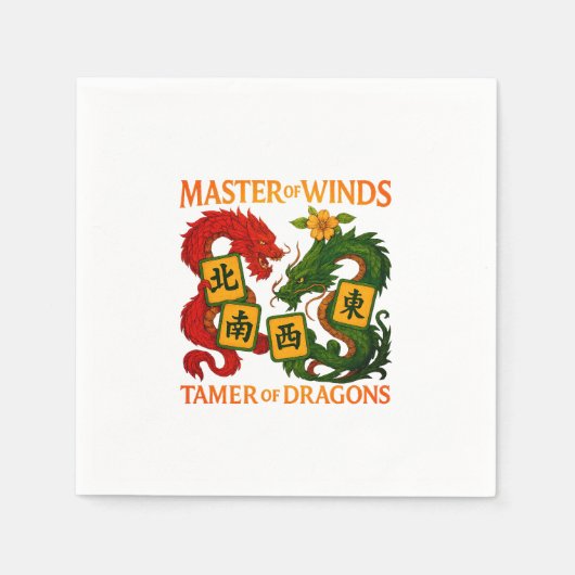 Mahjong-Servietten und Tischwäsche Serviette (Vorderseite)