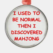 mahjong silbernes ornament (Vorne)