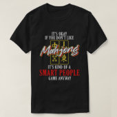 Mahjong Smart People Game China Board Game Player T-Shirt (Design vorne)