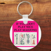 MAHJONG-Spieler Schlüsselanhänger (Vorderseite)