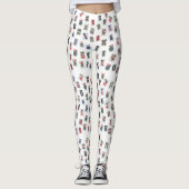 MahJong Spielfliesen-Design im amerikanischen Stil Leggings (Vorderseite)