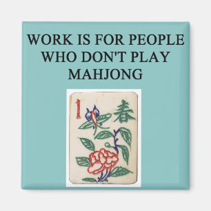 mahjong Spielspieler Magnet