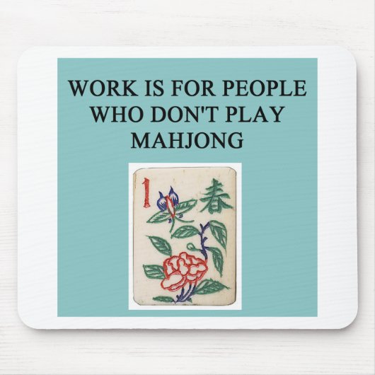 mahjong Spielspieler Mousepad (Vorne)