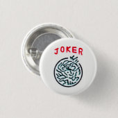 MahJong-Spielsymbol Joker-Kachel Button (Vorne & Hinten)