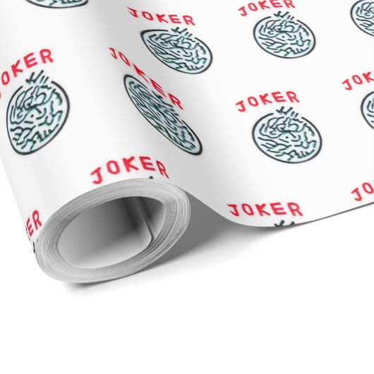 MahJong-Spielsymbol Joker-Kachel Geschenkpapier (Rolleneckpunkt)