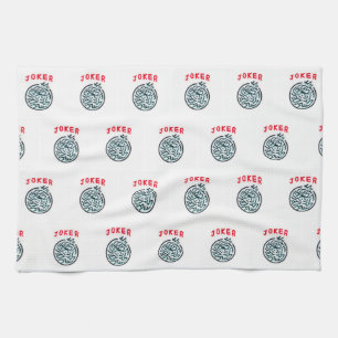 MahJong-Spielsymbol Joker-Kachel Geschirrtuch