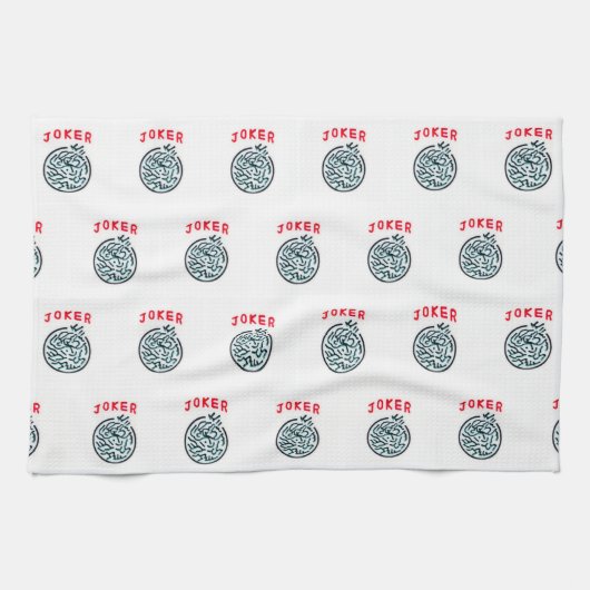 MahJong-Spielsymbol Joker-Kachel Geschirrtuch (Horizontal)