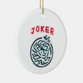 MahJong-Spielsymbol Joker-Kachel Keramik Ornament (Rechts)