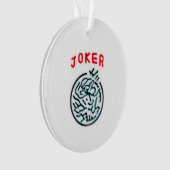 MahJong-Spielsymbol Joker-Kachel Ornament (Vorderseite)