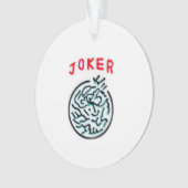 MahJong-Spielsymbol Joker-Kachel Ornament (Vorderseite)