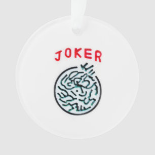 MahJong-Spielsymbol Joker-Kachel Ornament