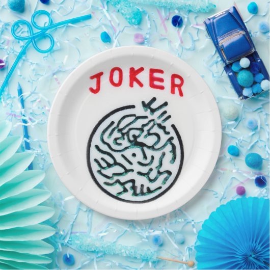 MahJong-Spielsymbol Joker-Kachel Pappteller (Party)