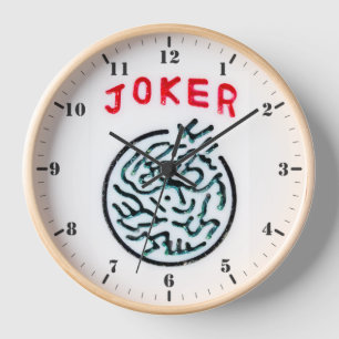 MahJong-Spielsymbol Joker-Kachel Uhr